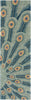 Nourison Moda MOD01 Peacock Area Rug Runner Image