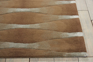 Nourison Moda MOD04 Khaki Area Rug Detail Image