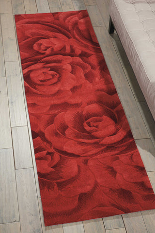 Nourison Moda MOD06 Crimson Area Rug Room Image