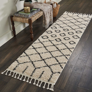 Nourison Moroccan Shag MRK01 Cream Area Rug Room Image