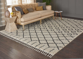 Nourison Moroccan Shag MRK01 Cream Area Rug Room Image