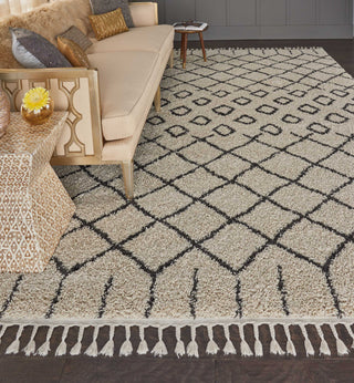 Nourison Moroccan Shag MRK01 Cream Area Rug Room Image