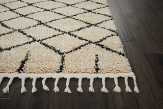 Nourison Moroccan Shag MRK01 Cream Area Rug Detail Image