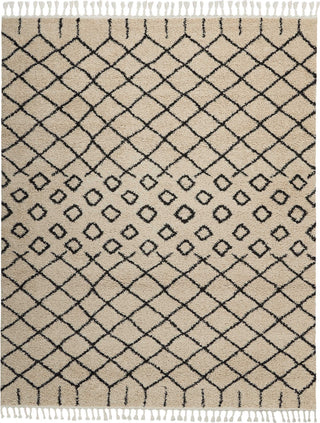 Moroccan Shag MRK01 Cream Area Rug by Nourison Main Image