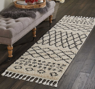 Nourison Moroccan Shag MRK02 Cream Area Rug Room Image