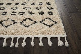 Nourison Moroccan Shag MRK02 Cream Area Rug Detail Image