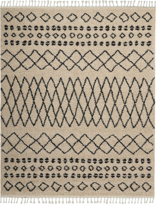 Nourison Moroccan Shag MRK02 Cream Area Rug 7'10'' X 10'6''