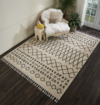 Nourison Moroccan Shag MRK02 Cream Area Rug Room Image Feature