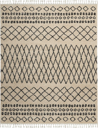 Nourison Moroccan Shag MRK02 Cream Area Rug 9'2'' X 12'6''