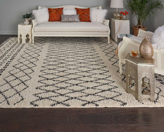 Nourison Moroccan Shag MRK02 Cream Area Rug Room Image