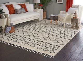 Nourison Moroccan Shag MRK02 Cream Area Rug Room Image