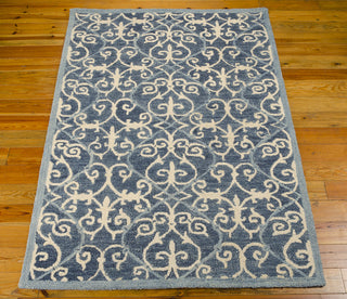 Nourison Marina MRN10 Denim Area Rug 5' X 7' Floor Shot