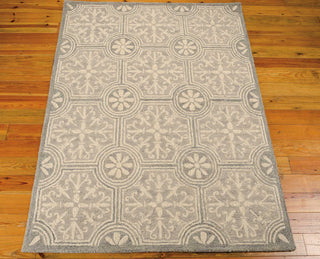 Nourison Marina MRN12 Grey Area Rug Room Image Feature
