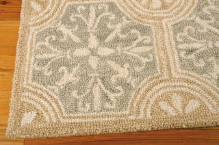 Nourison Marina MRN12 Stone Area Rug Corner Image