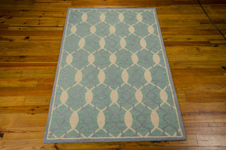 Nourison Marina MRN15 Aqua Area Rug 5' X 7' Floor Shot