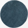 Nourison Malibu Shag MSG01 Blue Area Rug Round