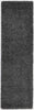 Nourison Malibu Shag MSG01 Dark Grey Area Rug 2'2'' X 7'6'' Runner