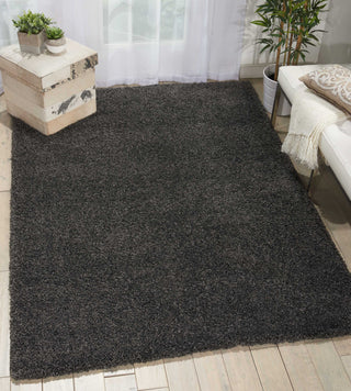 Nourison Malibu Shag MSG01 Dark Grey Area Rug Room Scene  Featured