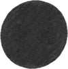 Nourison Malibu Shag MSG01 Dark Grey Area Rug Round