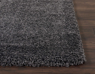 Nourison Malibu Shag MSG01 Dark Grey Area Rug Corner 