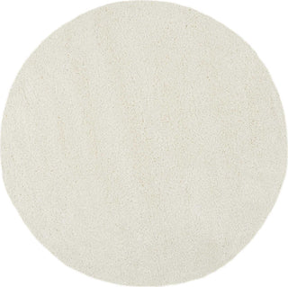 Nourison Malibu Shag MSG01 Ivory Area Rug 4' X ROUND