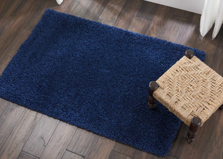 Nourison Malibu Shag MSG01 Navy Area Rug Room Image