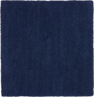 Nourison Malibu Shag MSG01 Navy Area Rug 6'7'' X 6'7'' SQUARE