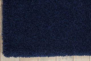 Nourison Malibu Shag MSG01 Navy Area Rug Corner Image