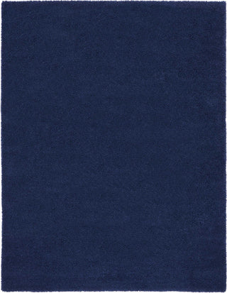 Nourison Malibu Shag MSG01 Navy Area Rug 9' X 12'