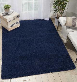 Nourison Malibu Shag MSG01 Navy Area Rug Room Image