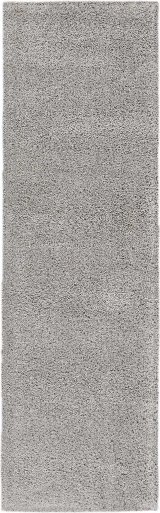 Nourison Malibu Shag MSG01 Silver Grey Area Rug 2'2'' X 7'6'' Runner