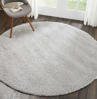 Nourison Malibu Shag MSG01 Silver Grey Area Rug Room Scene 4