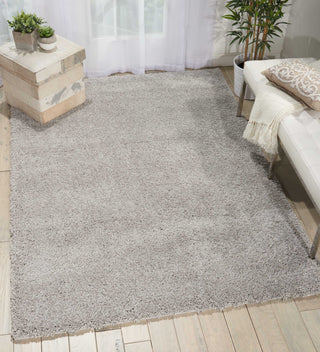 Nourison Malibu Shag MSG01 Silver Grey Area Rug Room Scene 2