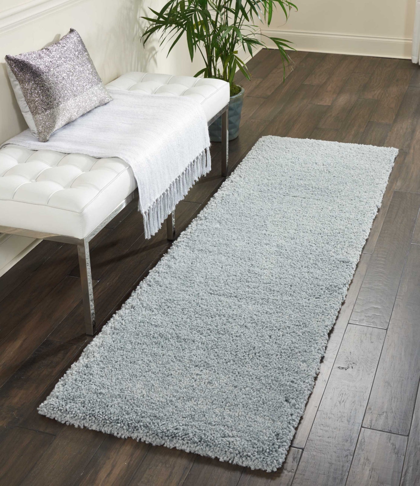 Nourison Malibu Shag MSG01 Slate Area Rug – Incredible Rugs and Decor