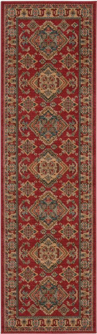 Nourison Maymana MYN01 Red Area Rug Runner Image