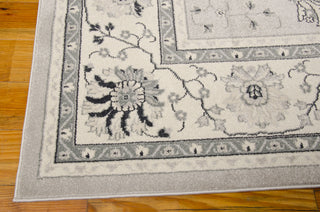 Nourison Maymana MYN03 Silver Area Rug 8' X 11' Corner Shot