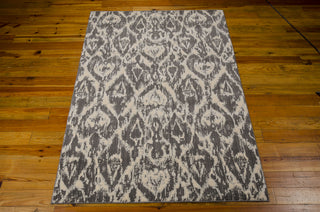 Nourison Nepal NEP07 Graphite Area Rug 6' X 8' Floor Shot Feature