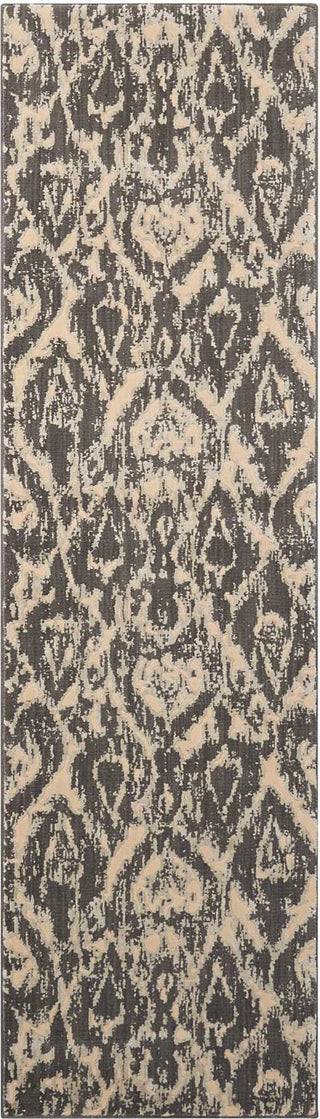 Nourison Nepal NEP07 Graphite Area Rug 2'3'' X 8' Runner