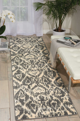 Nourison Nepal NEP07 Graphite Area Rug Room Image