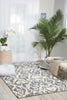 Nourison Nepal NEP07 Graphite Area Rug Room Image Feature