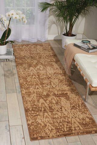 Nourison Nepal NEP09 Mocha Area Rug Room Image Feature