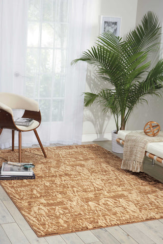 Nourison Nepal NEP09 Mocha Area Rug Room Image