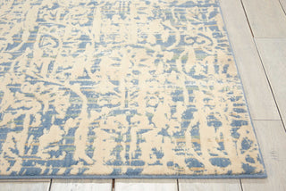 Nourison Nepal NEP11 Ivory Blue Area Rug Detail Image