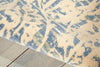 Nourison Nepal NEP11 Ivory Blue Area Rug Detail Image