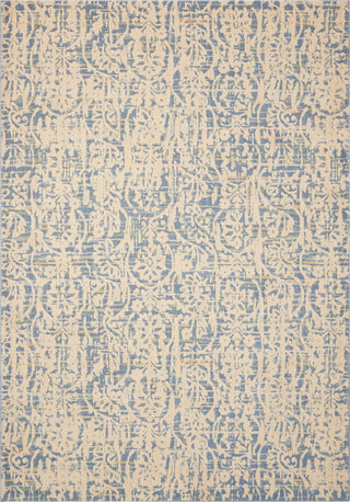 Nourison Nepal NEP11 Ivory Blue Area Rug 