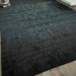 Nourison Nightfall NGT02 Hunter Green Area Rug Room Image