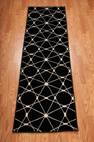 Nourison Nova NO102 Black Area Rug Runner Image