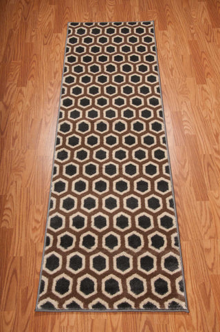 Nourison Nova NO105 Grey Area Rug Runner Image