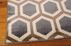 Nourison Nova NO105 Grey Area Rug Corner Image