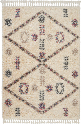 Nourison Nordic Shag NRD01 Ivory Area Rug